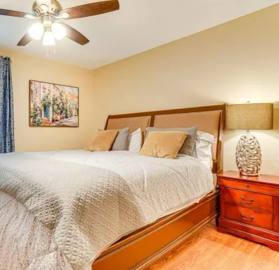 Cozy 2Br  Condo with Pool Bike-Trail Near Lake Beach Fireplace Safe Community