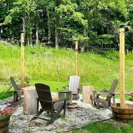 Stream Side Cabin surrounded by woods + Fire Pit