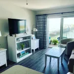 A pristine condo on the bay that comes with beautiful sunsets.