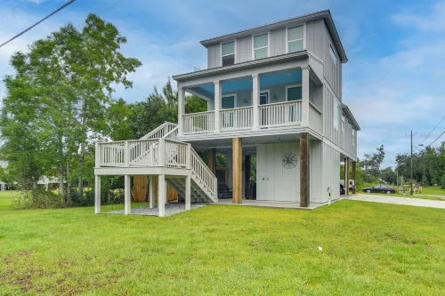 Modern Waveland Home w/ Deck - Walk to the Beach! - 3-Star
