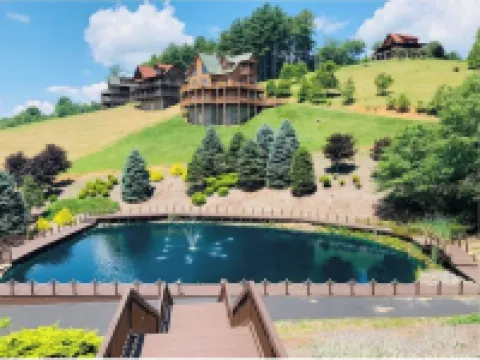 Log Cabin in a secure community in the beautiful Blue Ridge Mountains.