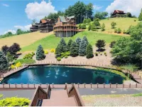 Log Cabin in a secure community in the beautiful Blue Ridge Mountains.