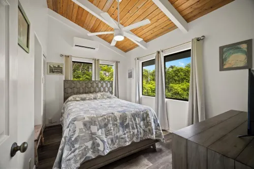 Paradise at Prettyville Kauai, Waterfall & Ocean View, AC, Sleep 8-10, BigAloha