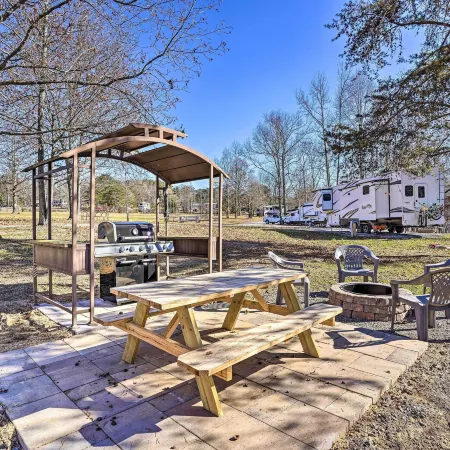 Lakefront Cabin w/ Deck, Fire Pit in Trenton!