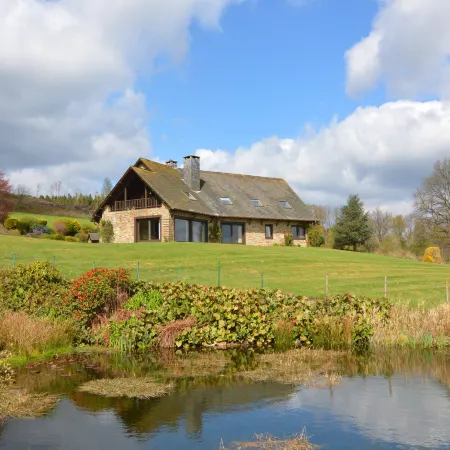 Hillside Retreat with Pond