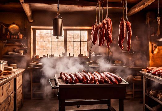 페리보트 인 내부 레스토랑 또는 바 공간