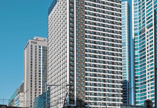 무료 조식 뷔페 현장