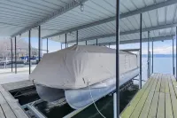 Lakefront Log Cabin With Private Dock, Two Decks & Cozy Comfort at 35mm in Sunrise Beach - Интернет