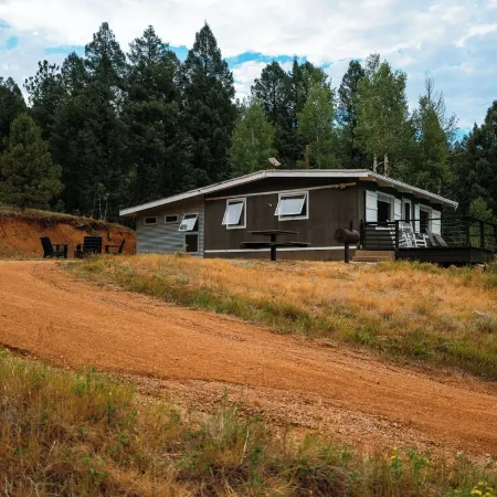 Pike National Forest Cabin Getaway with Mountain Views and Fire Pit