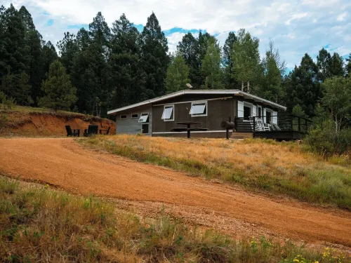 Pike National Forest Cabin Getaway with Mountain Views and Fire Pit - Mountain view