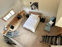 Steps to Sherburne Base Lodge and Lift at Burke Mountain Hotels in Burke