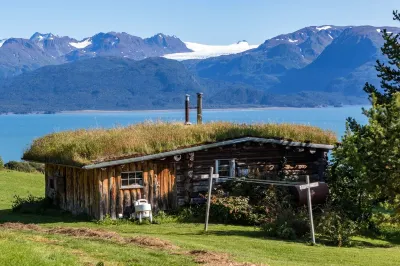 Eagles rest at the Kilcher Family Homestead in Alaska The Last Frontier Kachemak Bay