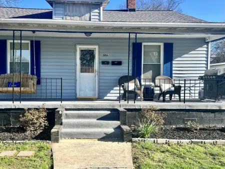 Pet friendly house with 3 king beds and fenced in back yard.