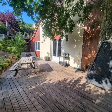 On your terrace at the foot of an oak tree, feel the Alsace's vibes !