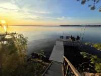 Escape to your own cabin with a private dock on the Petenwell Flowage.