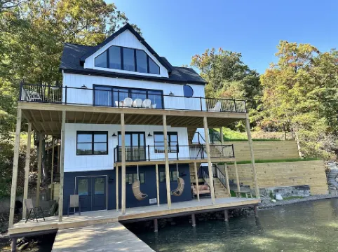 Meticulously designed waterfront, 4 level home, on sought after Keuka Lake!