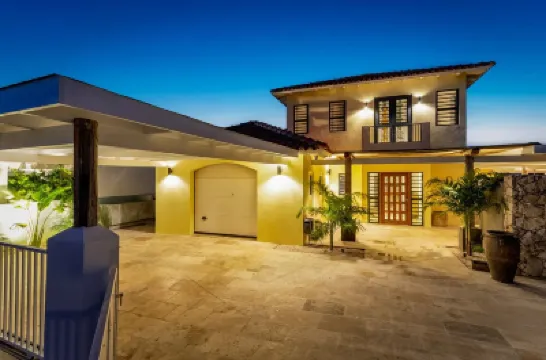 A NEW luxury villa overlooking the Laguna Marina Hotels in 