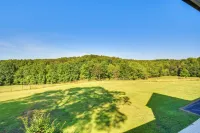 Home w/ Fire Pit on 27 Acres in Walhalla! - parking