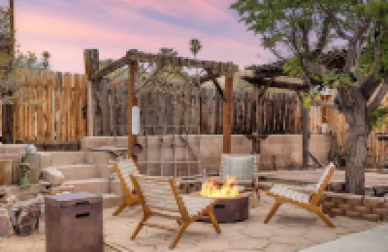 Boho Joshua Tree Escape w Firepit Courtyard Epic Views Asteroid by AvantStay