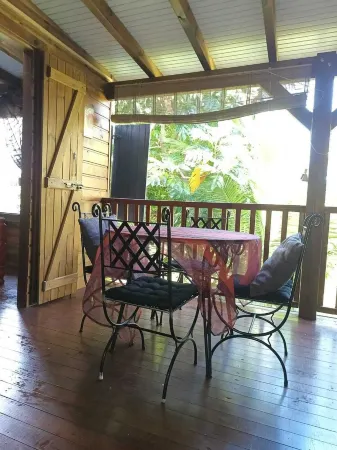 Small, cosy F2 overlooking lush garden. Soothing at the end of the excursion.