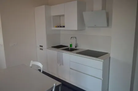 Myrtle studio apartment with sea view terrace, in the dunes 20m from free beach