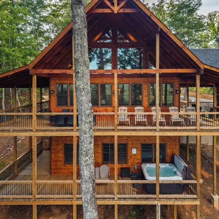 Spacious Mountain Cabin w/Mountain Views, Hot Tub & Game Room!