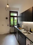 Zimmer mit Stuck in Co-Living Apartment Liebig54
