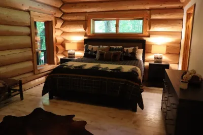 Rustic cabin sitting on acres of pastures nestled in the mountains of North GA