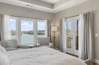 New! Lakefront with Views from Every Window - With Dock, Fire Pit, BBQ, Kayaks