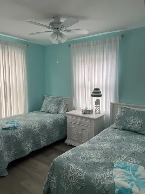 Steps to Beautiful Brigantine Beach. 1st. Floor Unit with Private Porch. Hotels near Shark Park