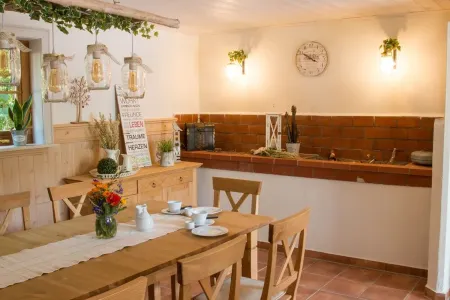 Modern yurt autumn life