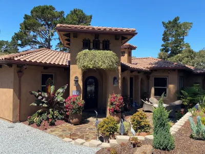 New 2,638 sf custom built Tuscan Style home in Pebble Beach. Hotels near The Links at Spanish Bay