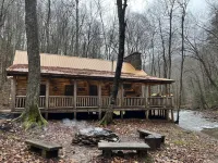 Private creek cabin with hot tub nestled in the foothills of Cheat mountain