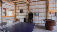 Pet-friendly cabin with theater, fire pit, spa, sauna, game room and playground