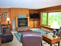 Stunning Sunrises from spacious Big Round Lake Cabin Hotels in Round Lake