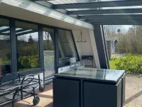 Vacation home close to the beach with patio cover; fiberglass; garden; parking at the house ダンプのホテル