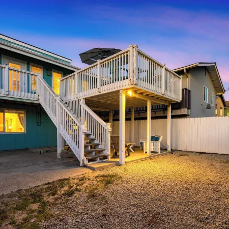 Steps to Beach w/ Patio+deck Foosball Happy Bottom Beach House by Avantstay