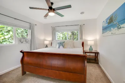 Dog-friendly home near the ocean with lanai, washer/dryer, desk and Free Wifi Hotels near Halepalaoa Beach