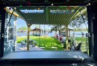 Waterfront Cabin with Hot Tub, Outside Bar & Private Dock!