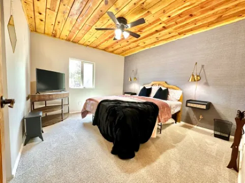 Red Door Cottage | Retro cabin, Pet friendly