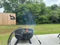 New Yote Cabin with Pool Table & Fireplace, 18 Minutes South of Norman