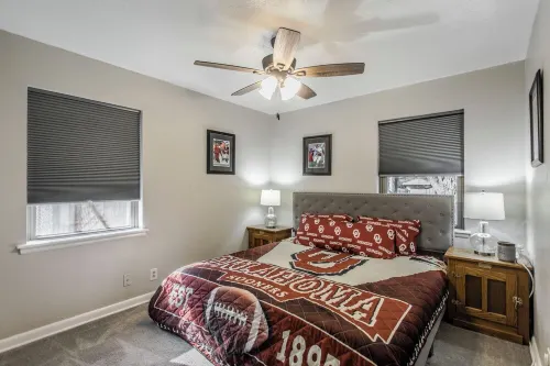 Crimson & Cream Cottage on Campus!