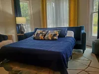 Blue Rose Bungalow: Downtown vibe w/1896 charm. Lake Life. Gym. Kitchen. Parking Hotels in Hartwell