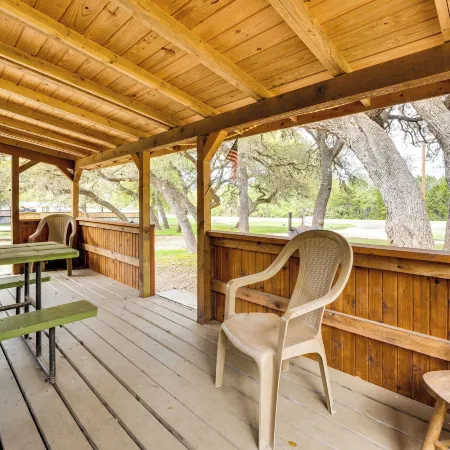 'Cabana Luna' Cabin w/ Deck, Swing & Fire Pit!