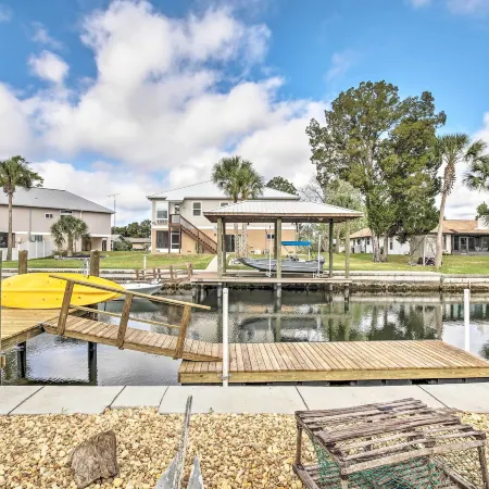 Canal-Front Home w/ Boat Dock in Crystal River