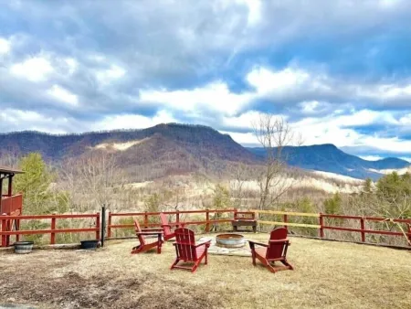 Log Cabin in Mountains by Blueridge Parkway, Fenced Yard, Private