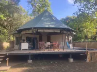 Safari tent on the beach. Near Manuel Antonio, nature, beach and plunge pool