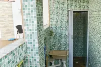 House with swimming pool with LED, waterfall, barbecue, vertical garden