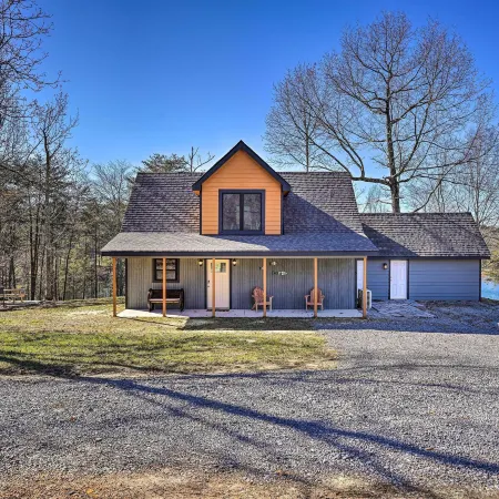 Lakefront Cabin w/ Deck, Fire Pit in Trenton!