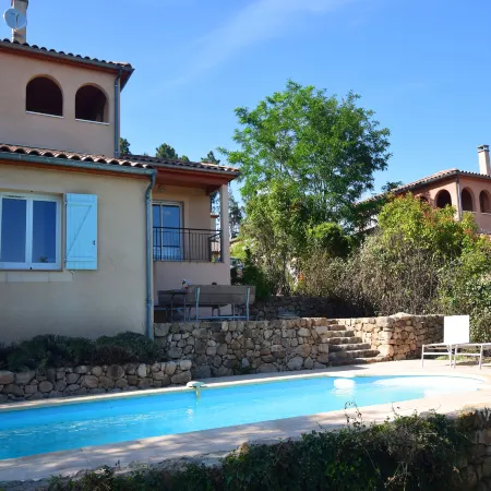Hillside Villa with Pool, Joyeuse